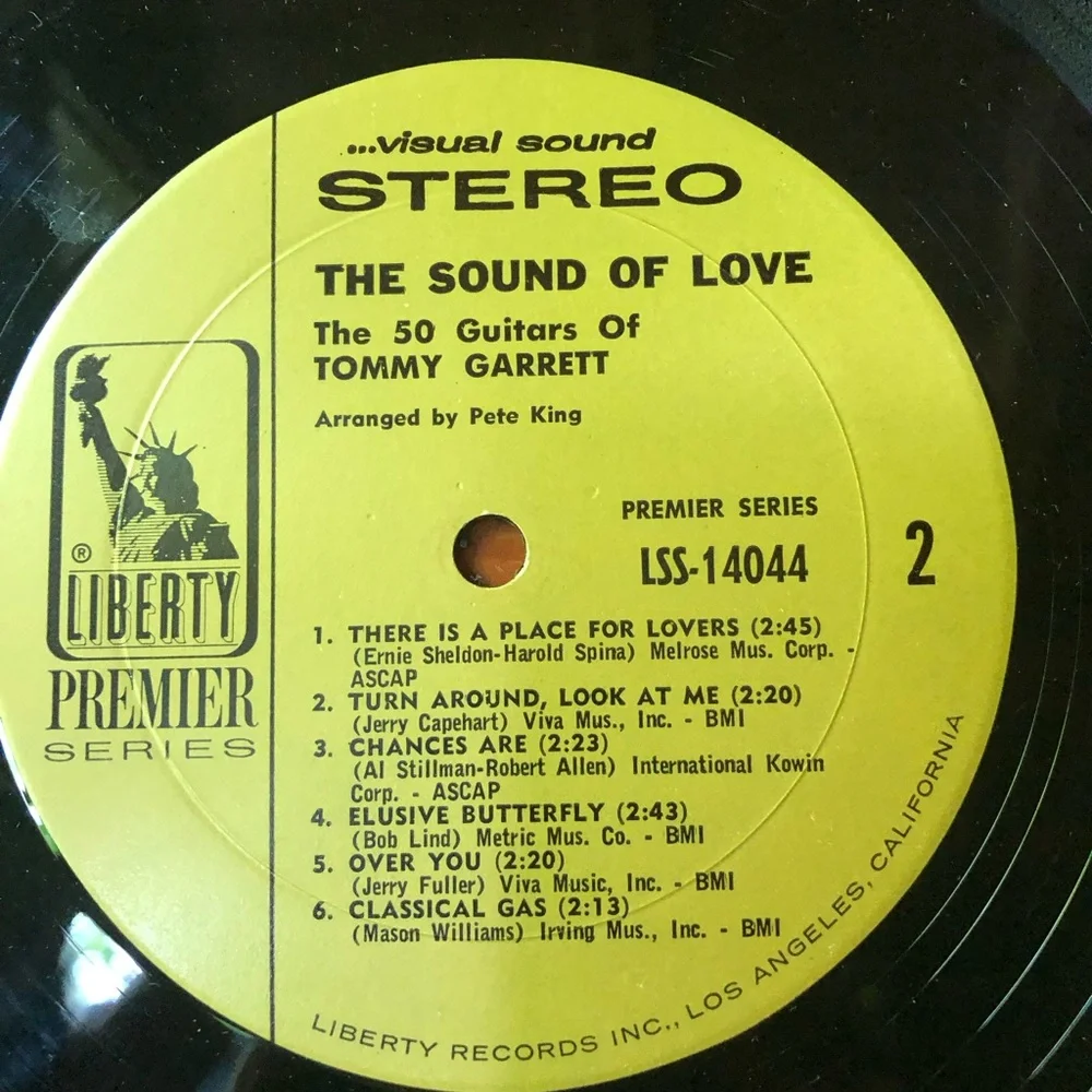 The Sound Of Love The 50 Guitars Of Tommy Garrett LP Record Album - Picture 6 of 8